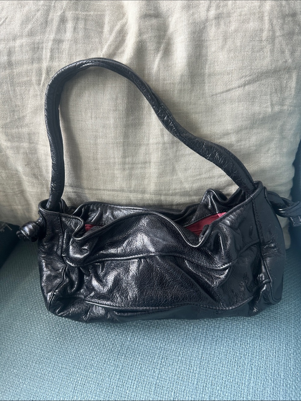 Hobo Vintage Y2K Black Leather Shoulder Bag